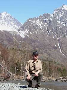 Steve on the Eagle River, Alaska 05-09